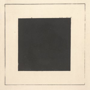 Schwarzes Quadrat aus "Suprematismus: 34 Zeichnungen" von Kazimir Severinovich Malevich