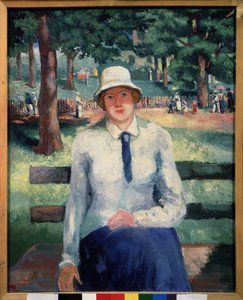 Arbeitslose Frau von Kazimir Severinovich Malevich
