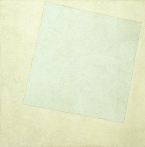 Suprematistische Komposition. Weiß auf Weiß, 1918 von Kazimir Severinovich Malevich