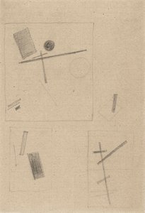 Suprematistische Zeichnung