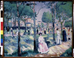 Auf dem Boulevard von Kazimir Severinovich Malevich