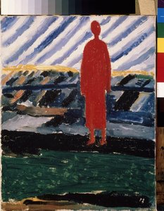 Eine rote Figur von Kazimir Severinovich Malevich