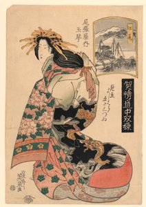 Eijiri, aus der Serie "Die Reise der höchsten Geisha" von Keisei Eisen