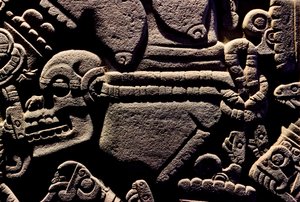 Amerika; Archäologie; Mexiko; Templo Mayor; Großer Tempel der Azteken; Coyolxauqui von Kenneth Garrett
