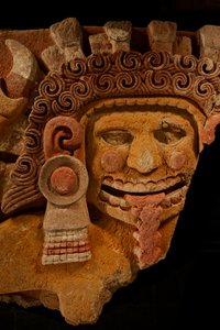 Größte Azteken; MM7677; Mexiko-Stadt; Mexiko; NMAH; Tenochtitlan; Azteke; Grab von Ahui...