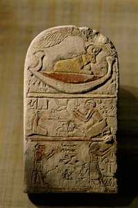 Kalkstein-Stela von Paka, Spätzeit, 2002 von Kenneth Garrett