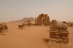 Naga-Stätte, Naqa, Obernubien, Nubisch, antikes Zentrum, Meroitische Zeit