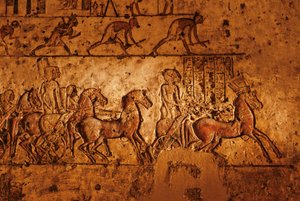 Relief aus dem Grab von Meryre (Merera), Hohepriester des Aton in Akhetaten, 2001 von Kenneth Garrett