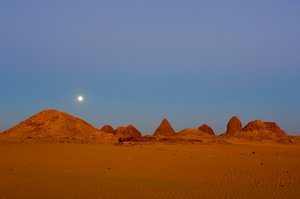 Taharka-Pyramide, Aspelta-Pyramide, 25. Dynastie Begräbnisstätte, Nuri, Sudan, Nubien, 2007 (Foto) von Kenneth Garrett