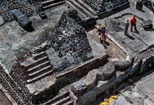 Tenochtitlan, Templo Mayor, Azteken, Kalender, Mexiko, Archäologie, Mexiko-Stadt von Kenneth Garrett