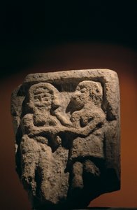 Urkesh, Hurritisches Reich, Syrien, 2400 v. Chr., Giorgio Buccellati, Enkidu und Gilgamesch Steintafel, 2004 (Foto)