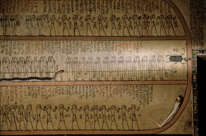 Wandgemälde, das das Totenbuch darstellt; Grab von Amenhotep II; Tal der Könige von Kenneth Garrett