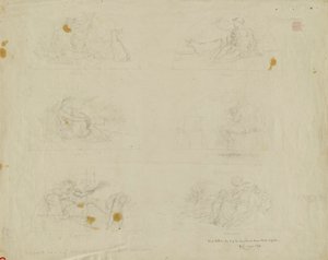 (Iowa State Capitol Rotunde) (Studie für sechs Lünetten) von Kenyon Cox