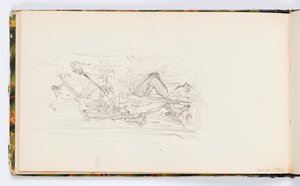 Skizzenbuchseite: Narr von Kenyon Cox