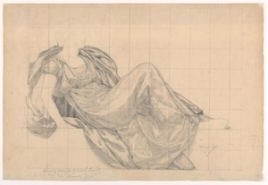 Studie für "Gerechtigkeit," "Die Herrschaft des Gesetzes," Appellationsgerichtshof, New York, NY von Kenyon Cox