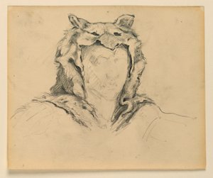 Studie für "Jagd," "Der Fortschritt der Zivilisation: Jagd, Viehzucht, Landwirtschaft" State Capitol, Des Moines, IA