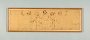 Das Gewohnheitsrecht, Studie für das linke Panel von "Die Herrschaft des Gesetzes," Fries für das Berufungsgericht, New York von Kenyon Cox