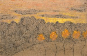 Landschaft mit gelben Bäumen, 1893-1895