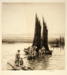 Schwarze Segel, Bretagne von Kerr Eby