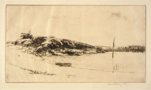 Der Fischwehr, Küste von Maine von Kerr Eby