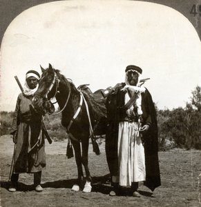 Ein Scheich und sein Leibwächter, Syrien von Keystone View Company
