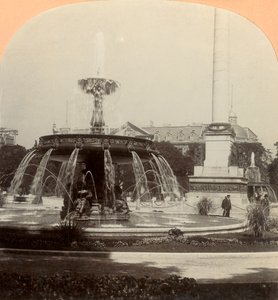 Königsplatz, Brunnen, Stuttgart, Deutschland, 1896