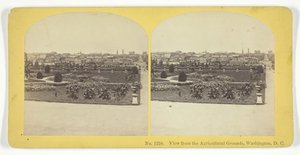 Blick von den landwirtschaftlichen Flächen, Washington, D.C., 1855-75. Schöpfer: Kilburn Brothers, BW Kilburn von Kilburn Brothers, BW Kilburn