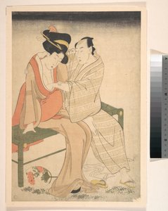 Ein Liebespaar von Kitagawa Utamaro