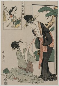 Chushingura: Akt V des Treue-Lagers von Kitagawa Utamaro