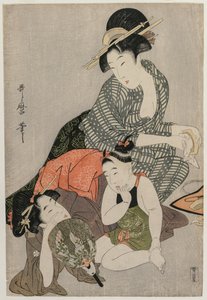 Kämme reinigen von Kitagawa Utamaro