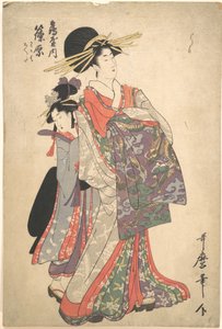 Kurtisane, Shinohara und Kamuro von Tsuruya von Kitagawa Utamaro
