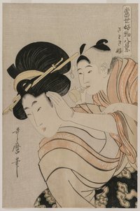 Lärmfreudig (aus der Serie Acht Ansichten der Lieblingsdinge der heutigen Welt) von Kitagawa Utamaro