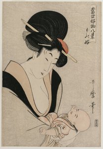Fond of Things aus der Serie Acht Ansichten der Lieblingsdinge der heutigen Welt, späte 1790er von Kitagawa Utamaro