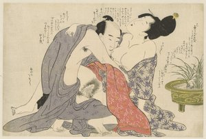 Geheime Affäre eines verheirateten Mannes und einer verheirateten Frau von Kitagawa Utamaro