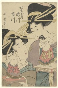 Geishas mit Sumo-Puppen