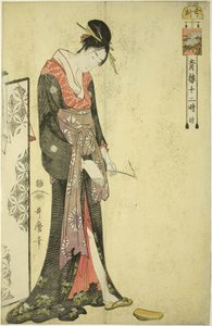 Stunde des Ochsen [2 Uhr] von Kitagawa Utamaro