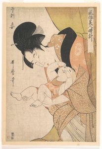 Stunde der Ratte: Herrin, aus der Serie Frauen tägliche Bräuche (Fuzoku bijin tokei) von Kitagawa Utamaro