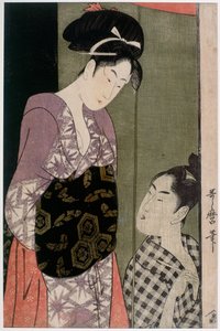 Moskitonetz, ca. 1797 von Kitagawa Utamaro