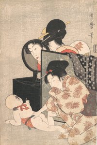 Mutter und Kind, ca. 1793 von Kitagawa Utamaro