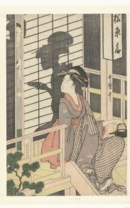 Kellnerin des Matsu Higashiya Teehauses von Kitagawa Utamaro