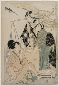 Provinz Settsu aus der Serie Modische Sechs Juwelenflüsse von Kitagawa Utamaro