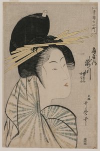 Die Kurtisane Takigawa von Ogiya (aus der Serie Sieben Aspekte von Komachi in den Grünen Häusern)