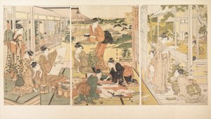 Die vier Errungenschaften (Kinkishoga) von Kitagawa Utamaro