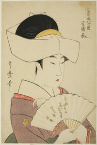 Der Stil eines feudalen Haushalts, aus der Serie "Führer zu zeitgenössischen Stilen" von Kitagawa Utamaro