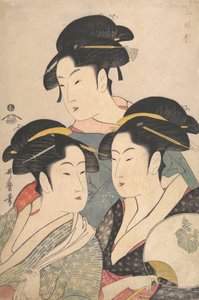 Drei Schönheiten der Kwansei-Periode, ca. 1791