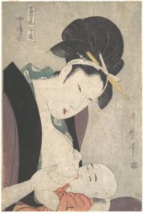 „Ehefrau“ aus der Serie Kenner moderner Sitten (Tōsei fūzoku tsū) von Kitagawa Utamaro