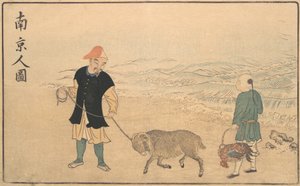 Bild eines Mannes aus Nankin, 1789 von Kitao Masayoshi