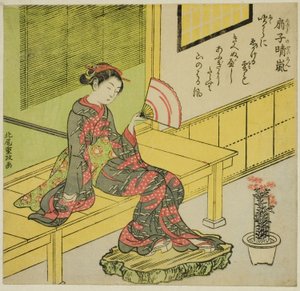 Klarer Wind von einem Fächer (Ogi no seiran) von Kitao Shigemasa