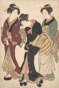 Zwei Geishas und eine Dienerin, ca. 1790