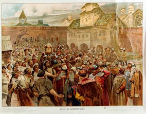 Nowgorod - Die Veche in der Republik Nowgorod (1136-1478) von Klavdiy Vasilievich Lebedev